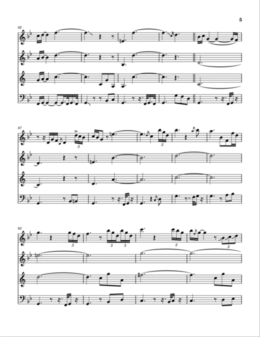 Shine On You Crazy Diamond (Parts 6-9) Woodwind Quartet scores gallery preview page 6