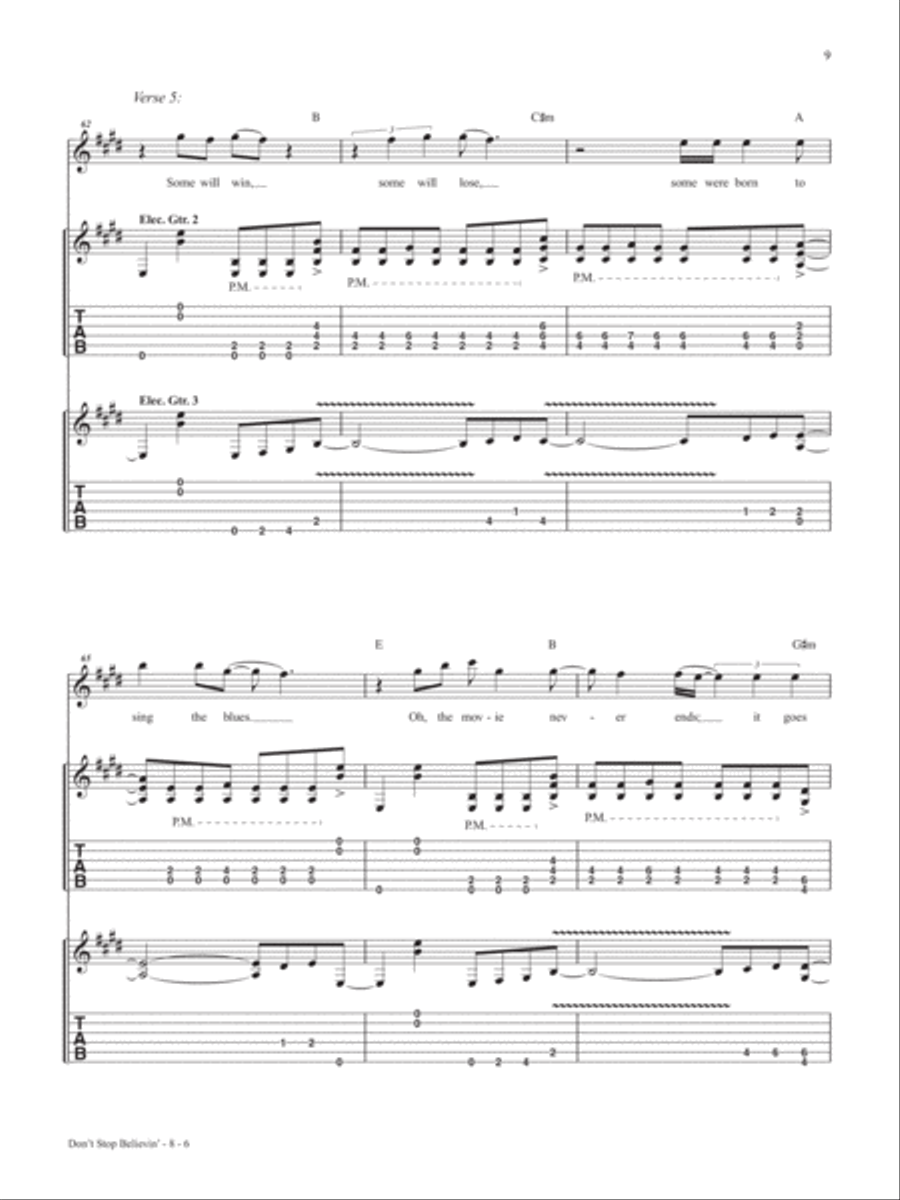 Rock & Pop Classics Guitar Play-Along Electric Guitar scores gallery preview page 10