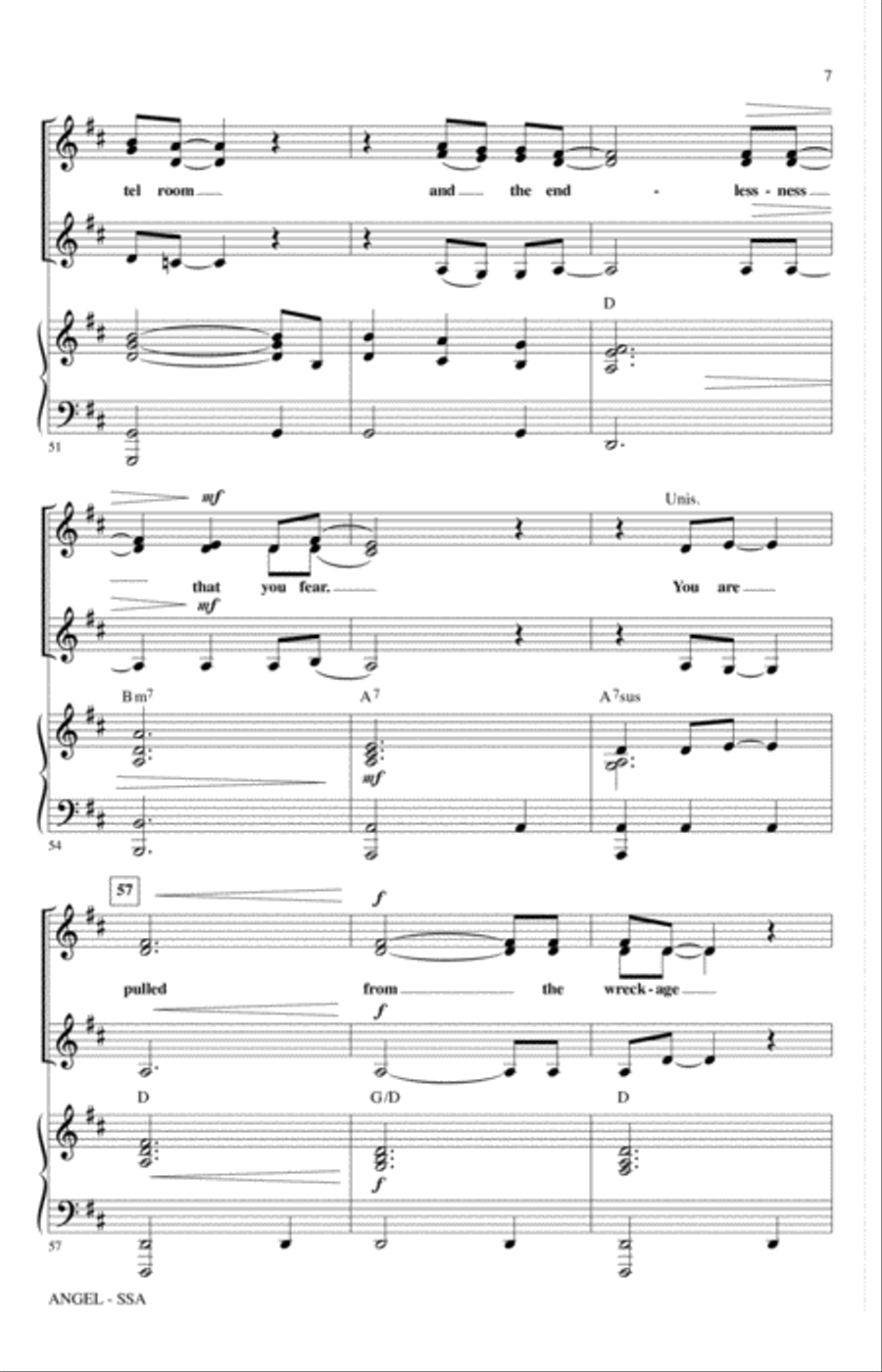 Angel (arr. Mark Brymer) Angel (arr. Mark Brymer) SSA scores gallery preview page 6