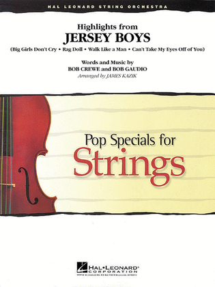 Book cover for Highlights from Jersey Boys