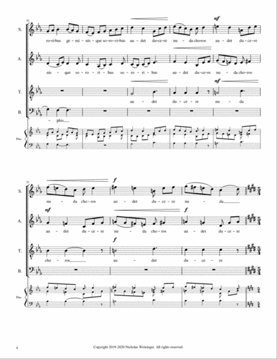 Diffugere nives 4-Part scores gallery preview page 6