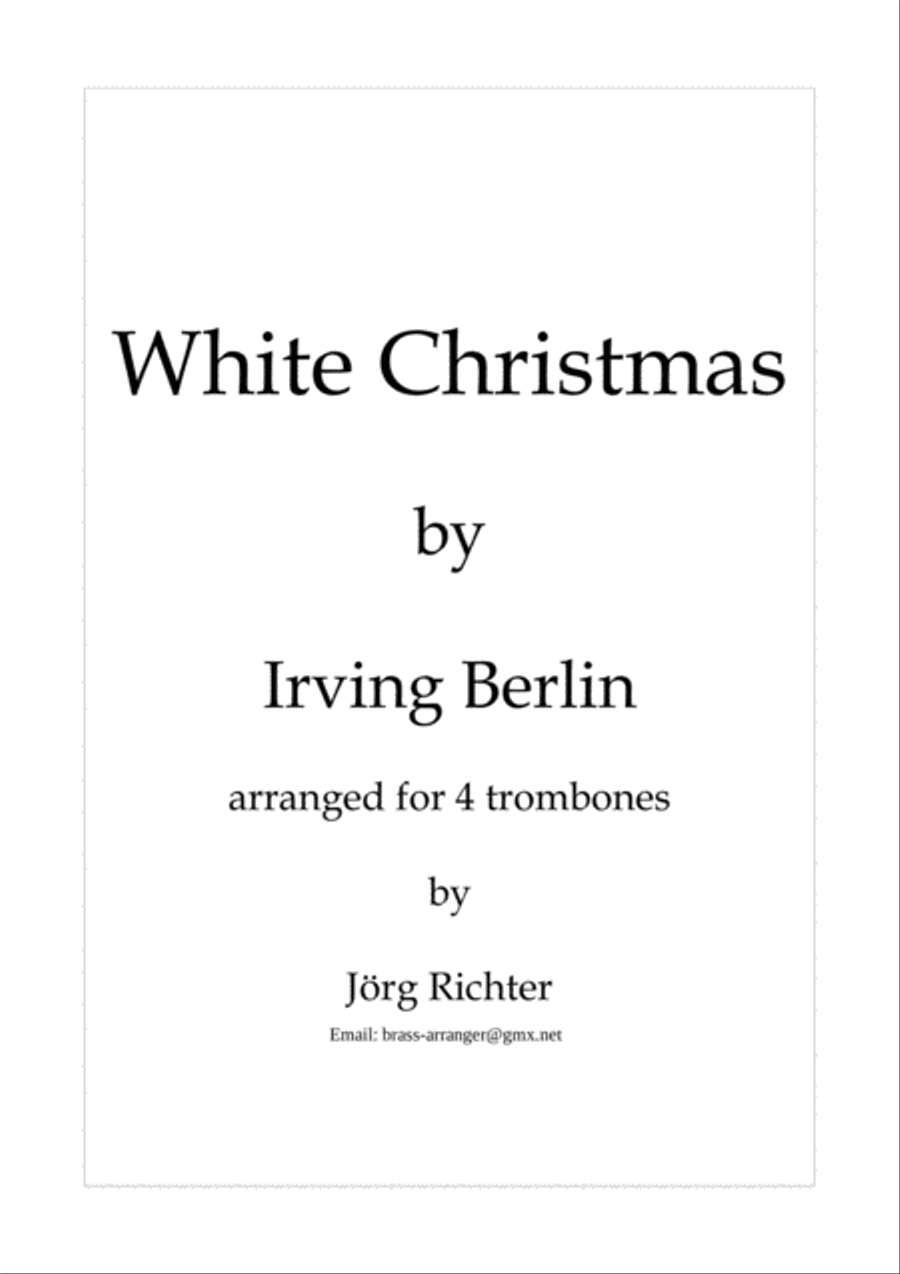 White Christmas Brass Quartet scores gallery preview page 1