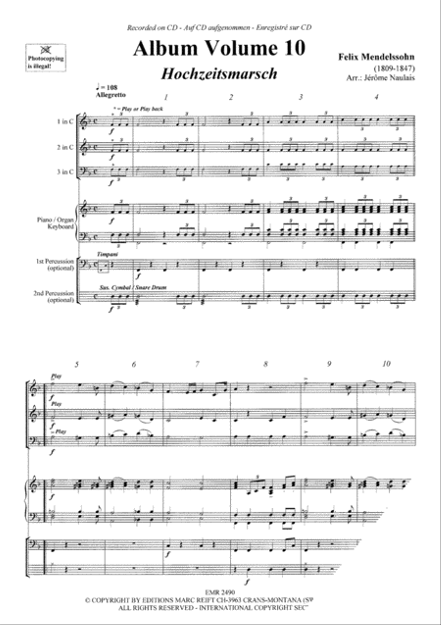 Album Volume 10 Brass Trio scores gallery preview page 3