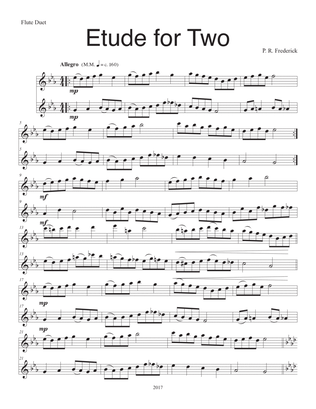 Etude For Two (Flute Duet)