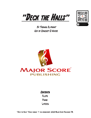Book cover for Deck the Halls - FLUTE & PIANO - D Major