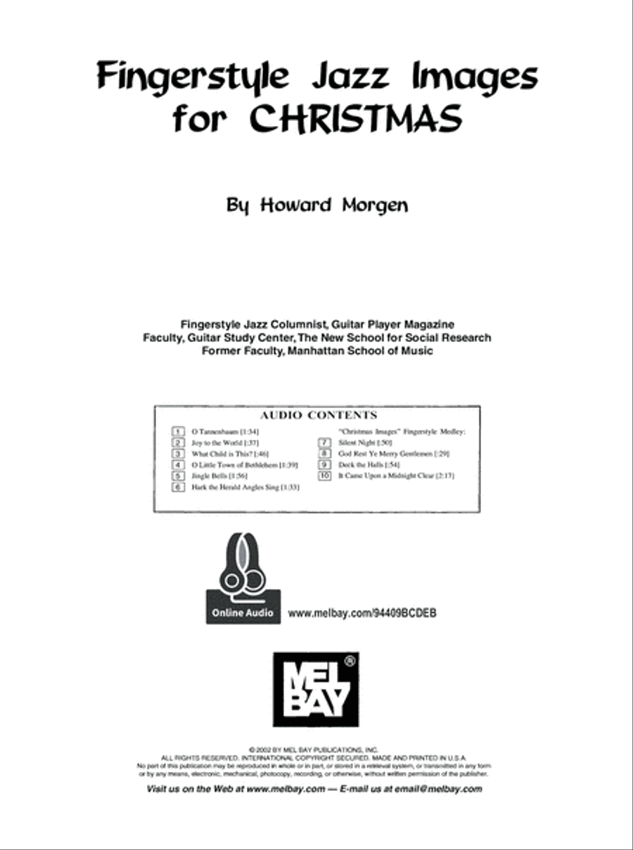 Fingerstyle Jazz Images for Christmas Acoustic Guitar scores gallery preview page 2