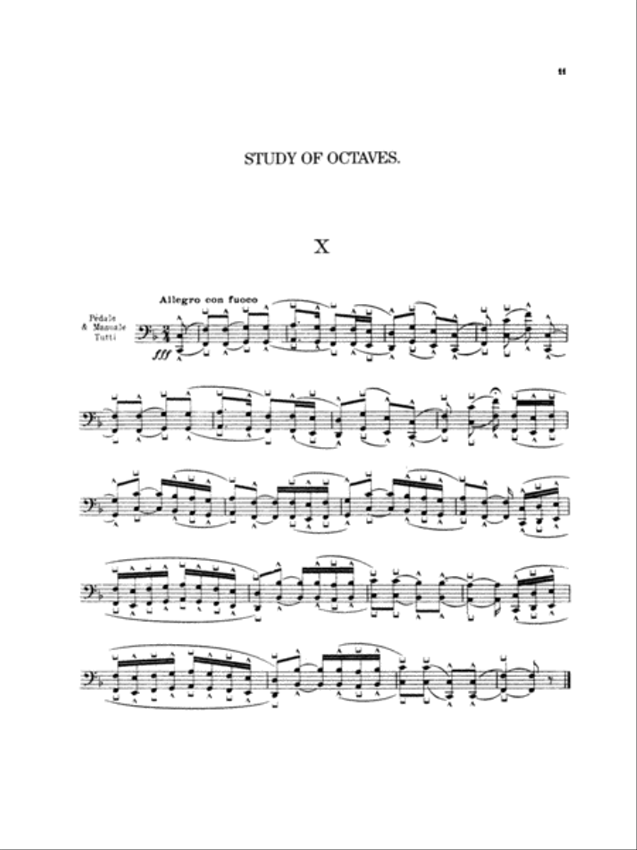 Peeters: Ten Studies for Pedal Playing Organ scores gallery preview page 1