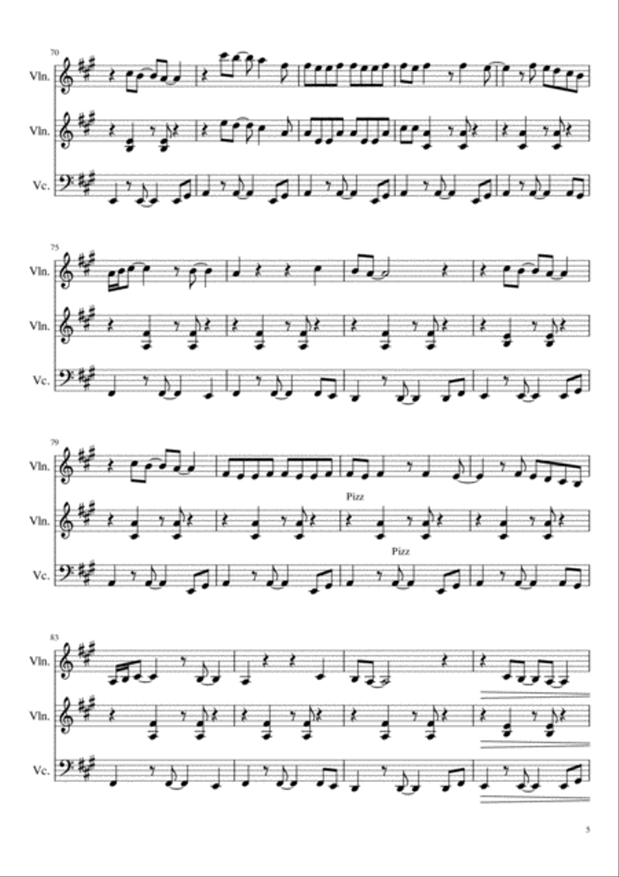 Stand By Me Stand By Me String Trio scores gallery preview page 5