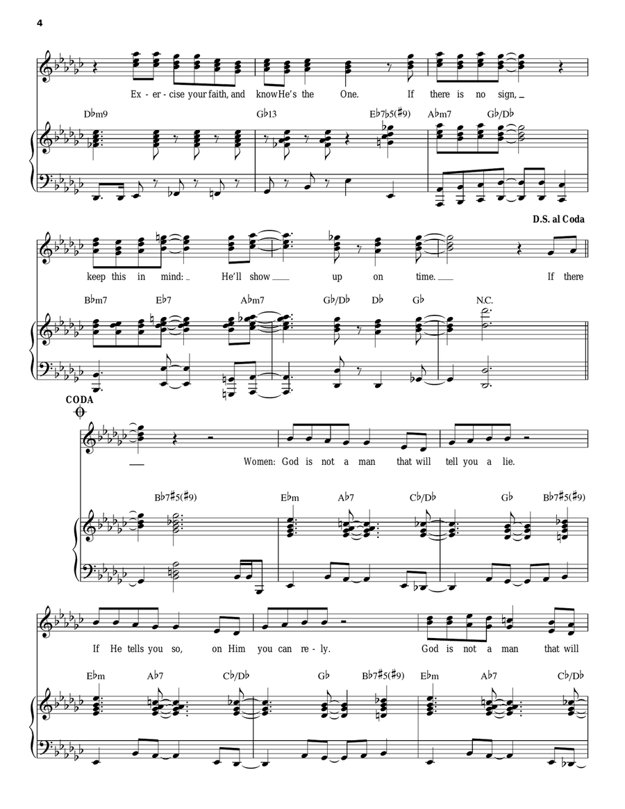 Show Up! Piano, Vocal, Guitar scores gallery preview page 4