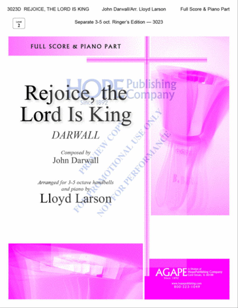 Rejoice, the Lord Is King Set of Parts scores gallery preview page 2