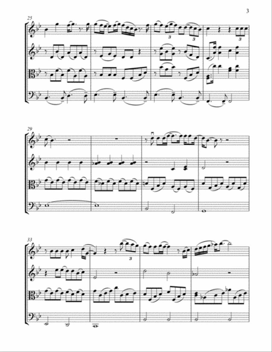 It's A Hard Life It's A Hard Life String Quartet scores gallery preview page 3