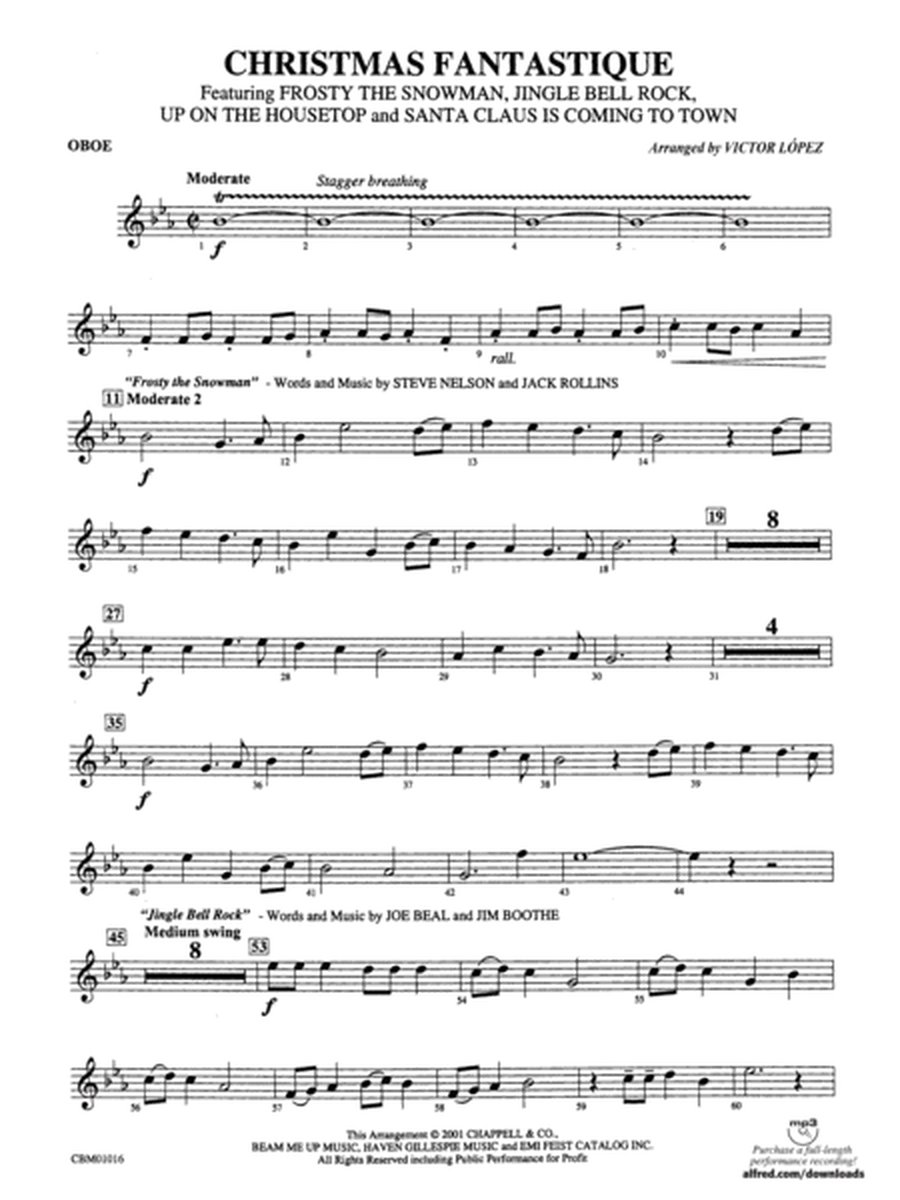 Christmas Fantastique (Medley): Oboe