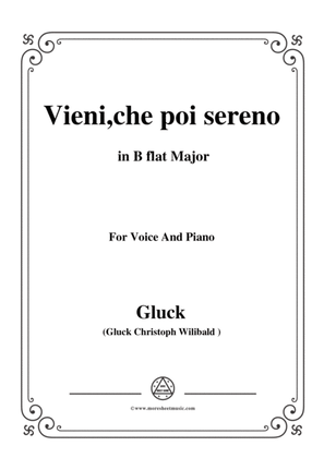 Gluck-Vieni,che poi sereno,from 'La Semiramide riconosciuta',in B flat Major,for Voice and Piano