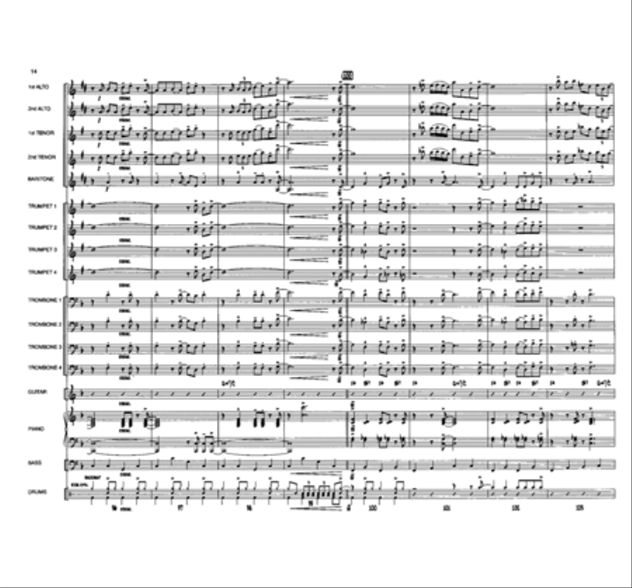 Blues for Buster Jazz Ensemble scores gallery preview page 14