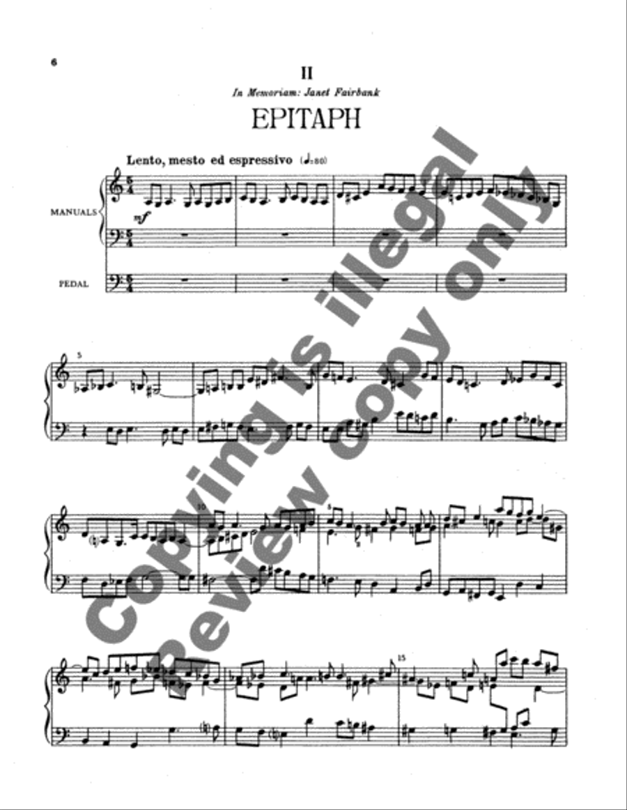 Suite for Organ Suite for Organ Organ Solo scores gallery preview page 5