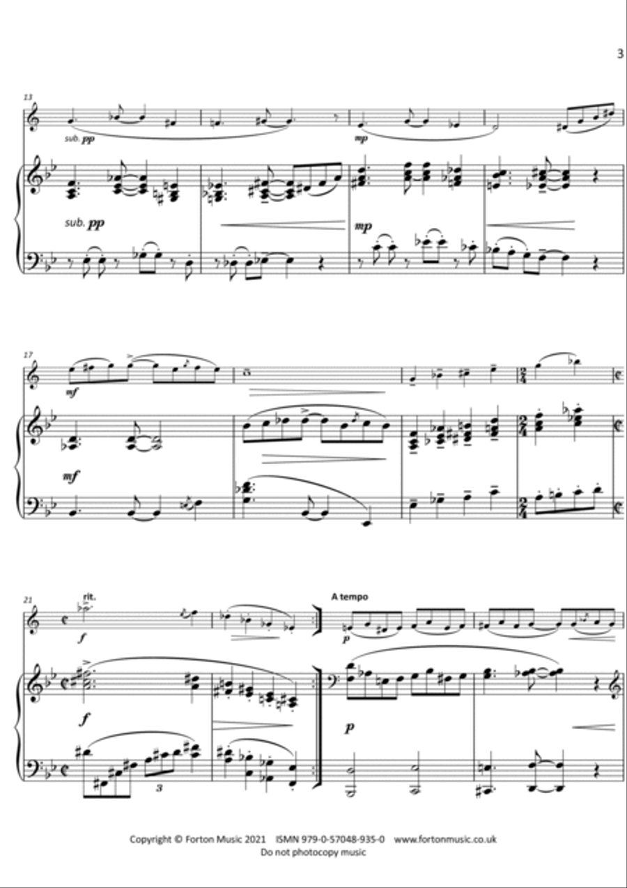 Divertimento Clarinet Solo scores gallery preview page 3