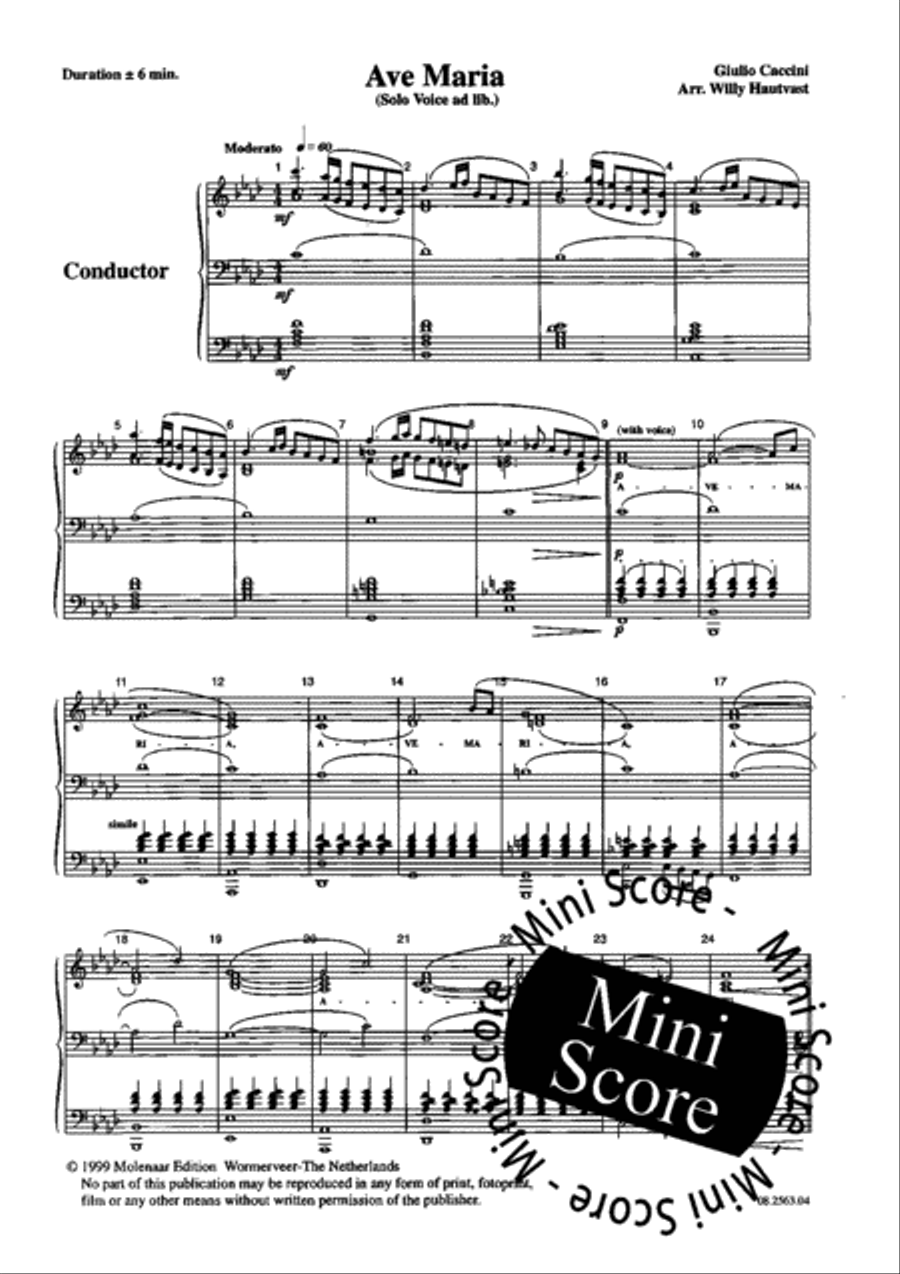 Ave Maria Concert Band scores gallery preview page 13