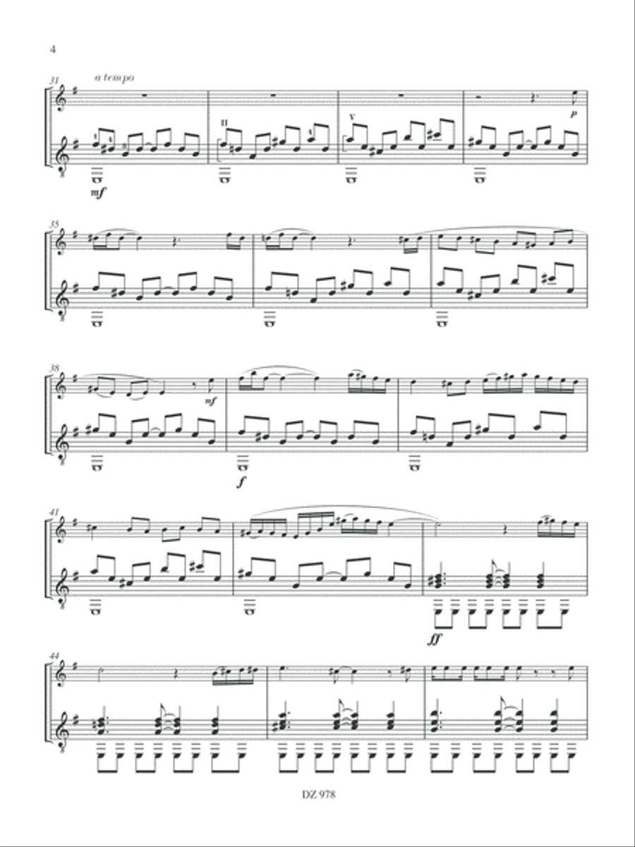 Petit jazz à Paris Flute scores gallery preview page 4