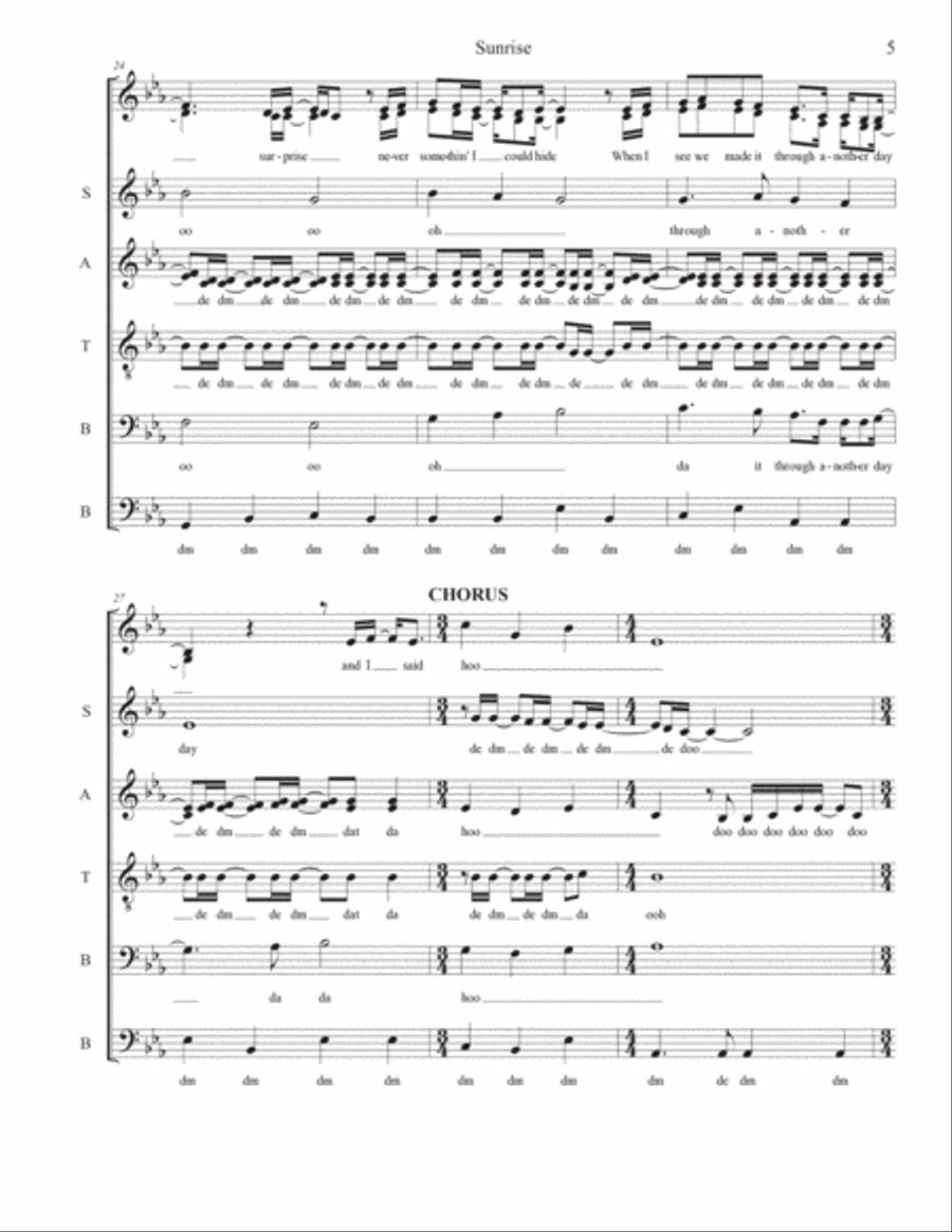 Sunrise 4-Part scores gallery preview page 5