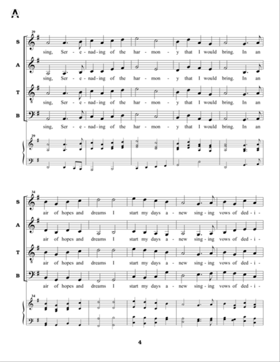 Bell-Tone’s Ring - choral score 4-Part scores gallery preview page 4