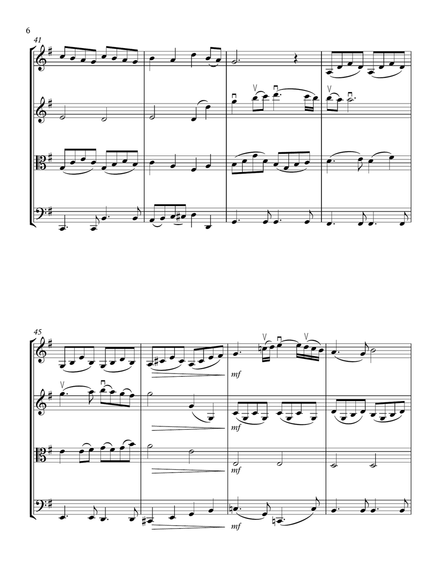 Always On My Mind String Quartet scores gallery preview page 6