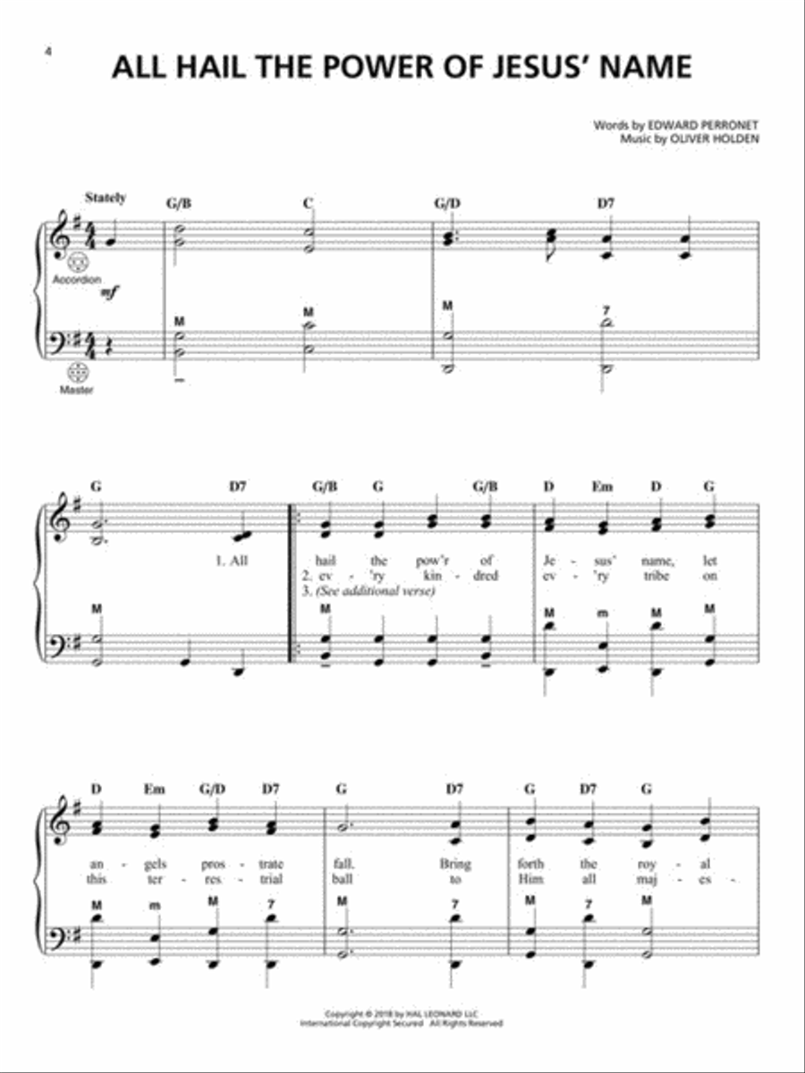 Hymns for Accordion Accordion scores gallery preview page 3