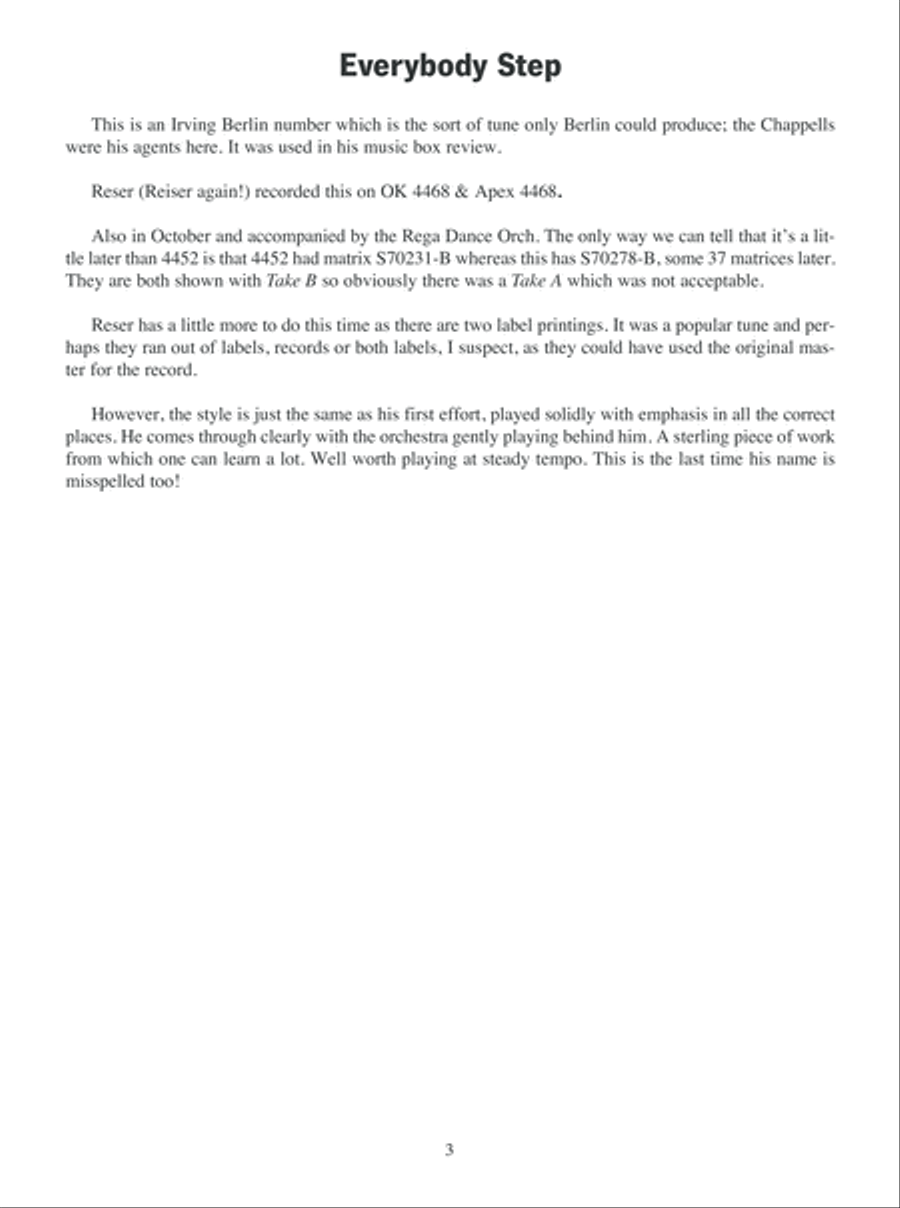 Harry Reser Tenor Banjo Legend Banjo scores gallery preview page 9