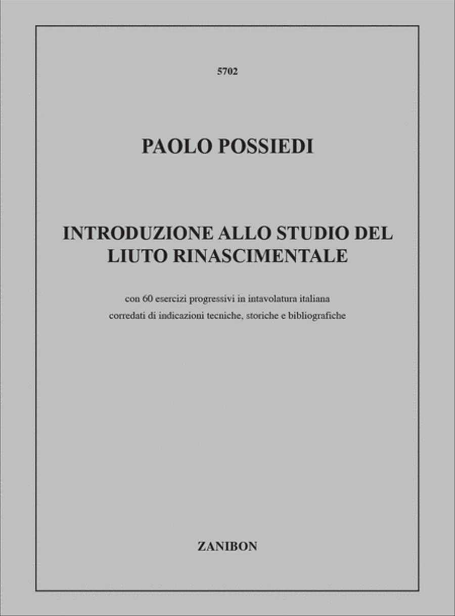 Introduzione Allo Studio Del Liuto Rinascimentale Guitar scores gallery preview page 1