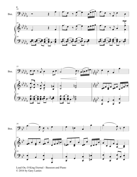 Gary Lanier: 3 GREAT HYMNS, Set III (Duets for Bassoon & Piano) image number null