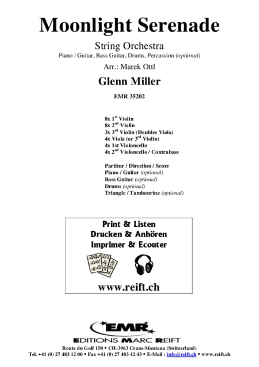 Moonlight Serenade String Orchestra scores gallery preview page 2