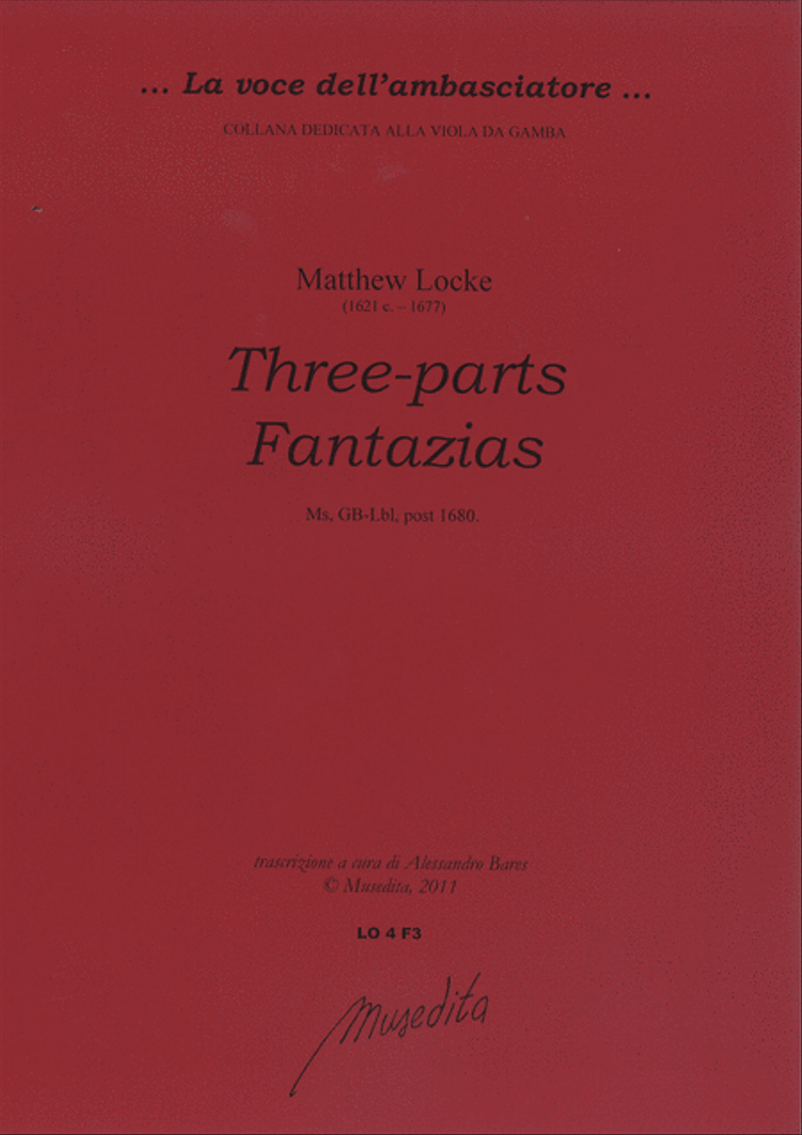 Three-parts Fantazies (Ms, GB-Lbl) 3-Part - Sheet Music
