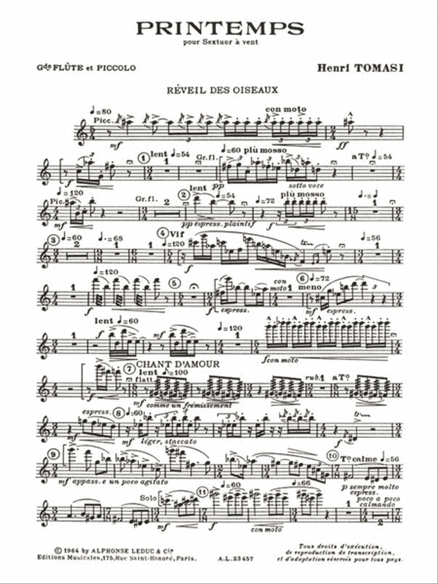 Spring (wind Sextet) School and Community scores gallery preview page 2