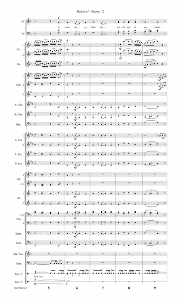 Rejoice! - Concert Band Score/Parts