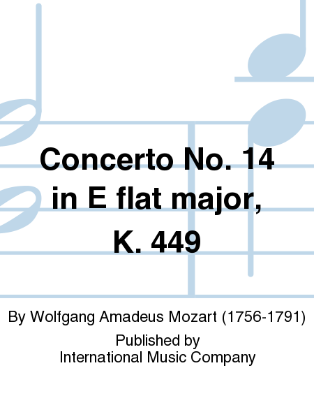 Concerto No. 14 in E flat major, K. 449 (SCHOLZ) (2 copies required)