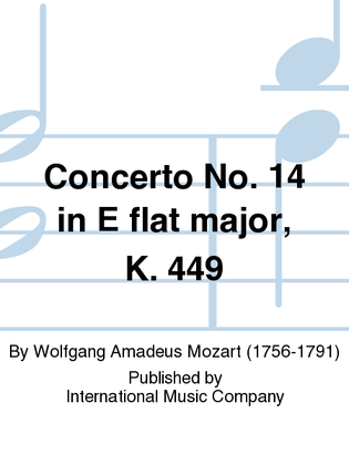 Book cover for Concerto No. 14 In E Flat Major, K. 449