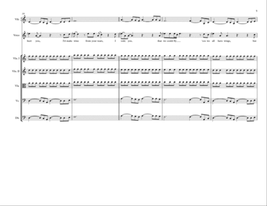 Never Tear Us Apart Large Ensemble scores gallery preview page 5