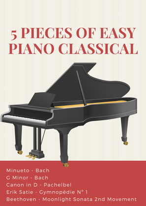 Book cover for 5 Pieces of Easy Piano Classical