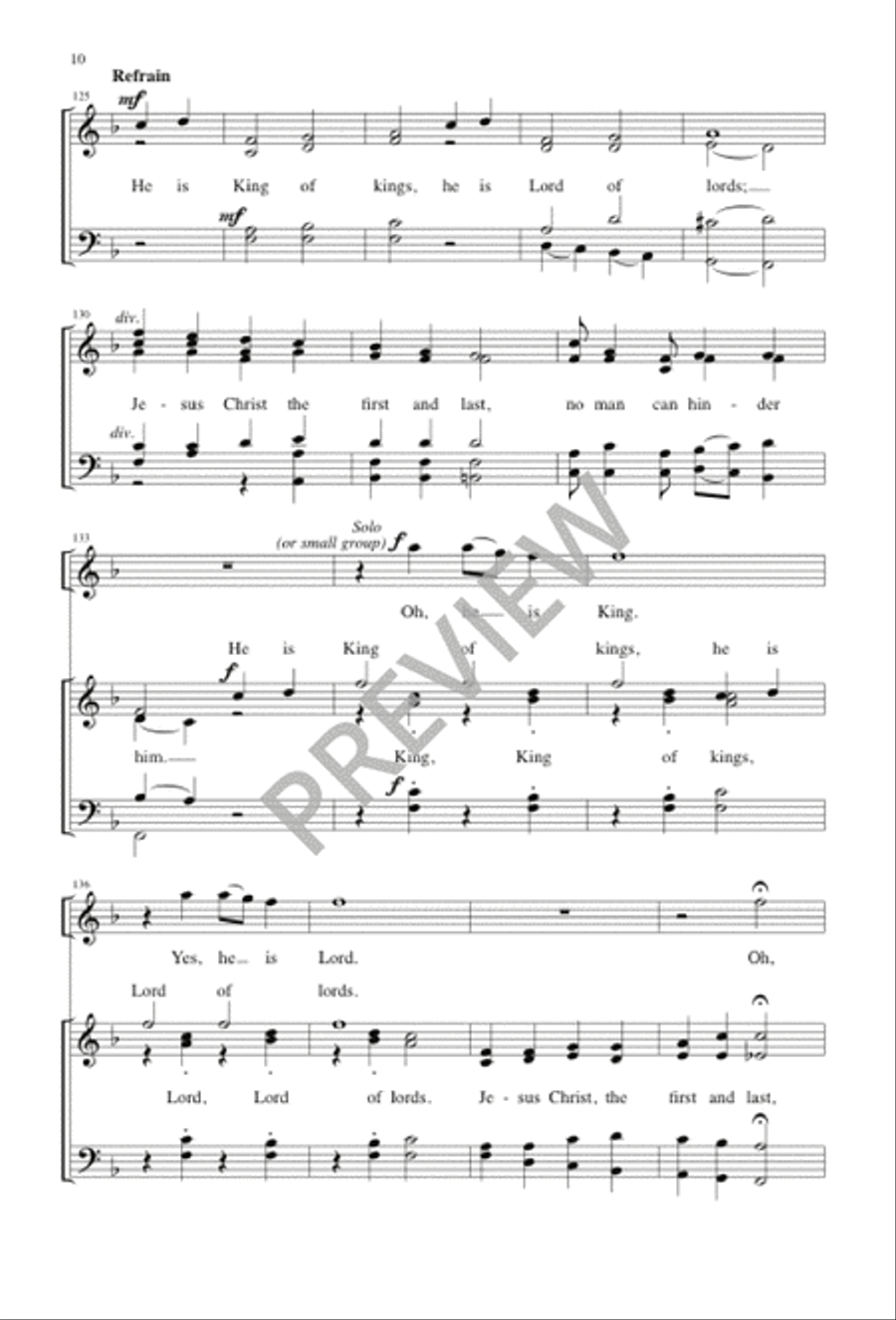 Fanfare and Processional 4-Part scores gallery preview page 9