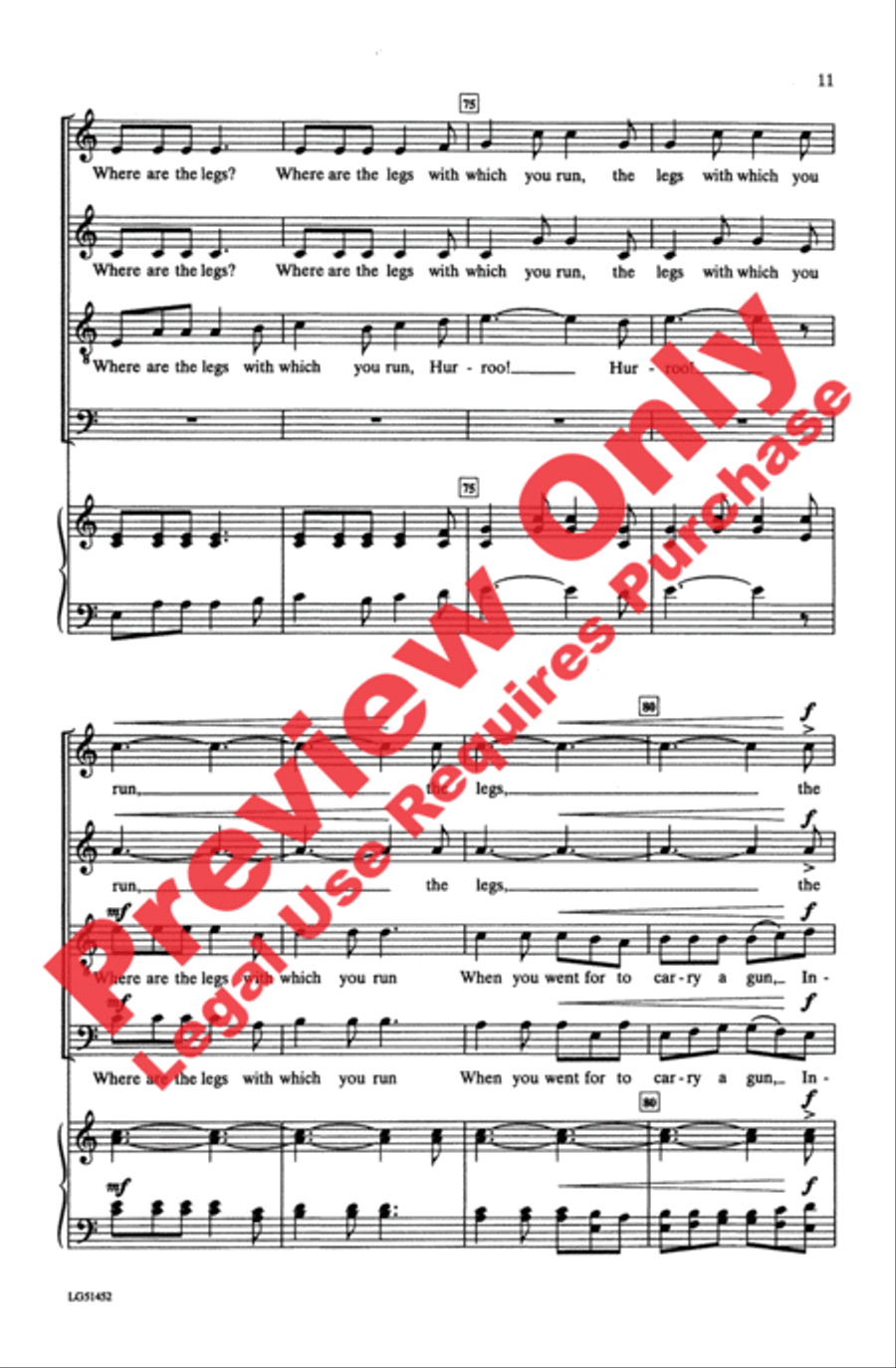 Johnny, I Hardly Knew Ye Johnny, I Hardly Knew Ye 4-Part scores gallery preview page 10
