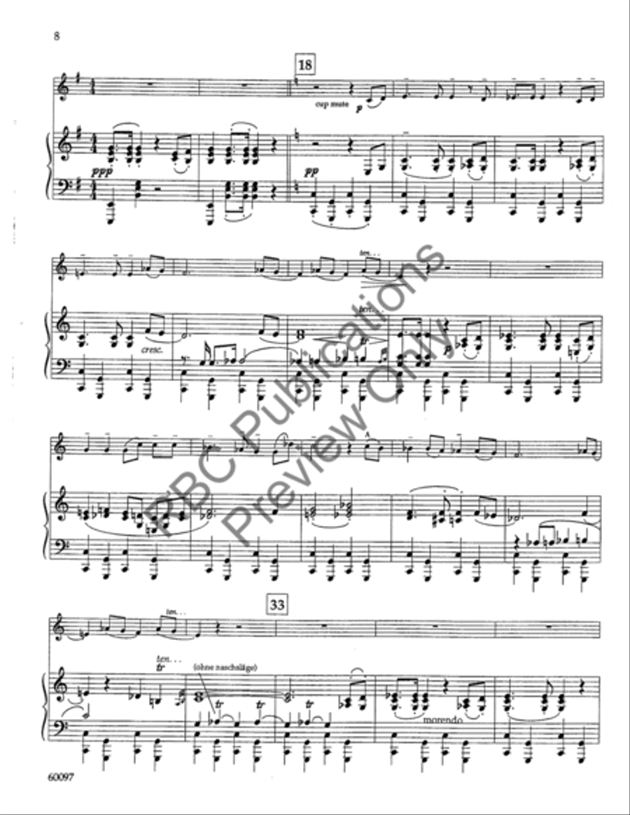 Songs Of A Wayfarer Mvts III and IV Set of Parts scores gallery preview page 11