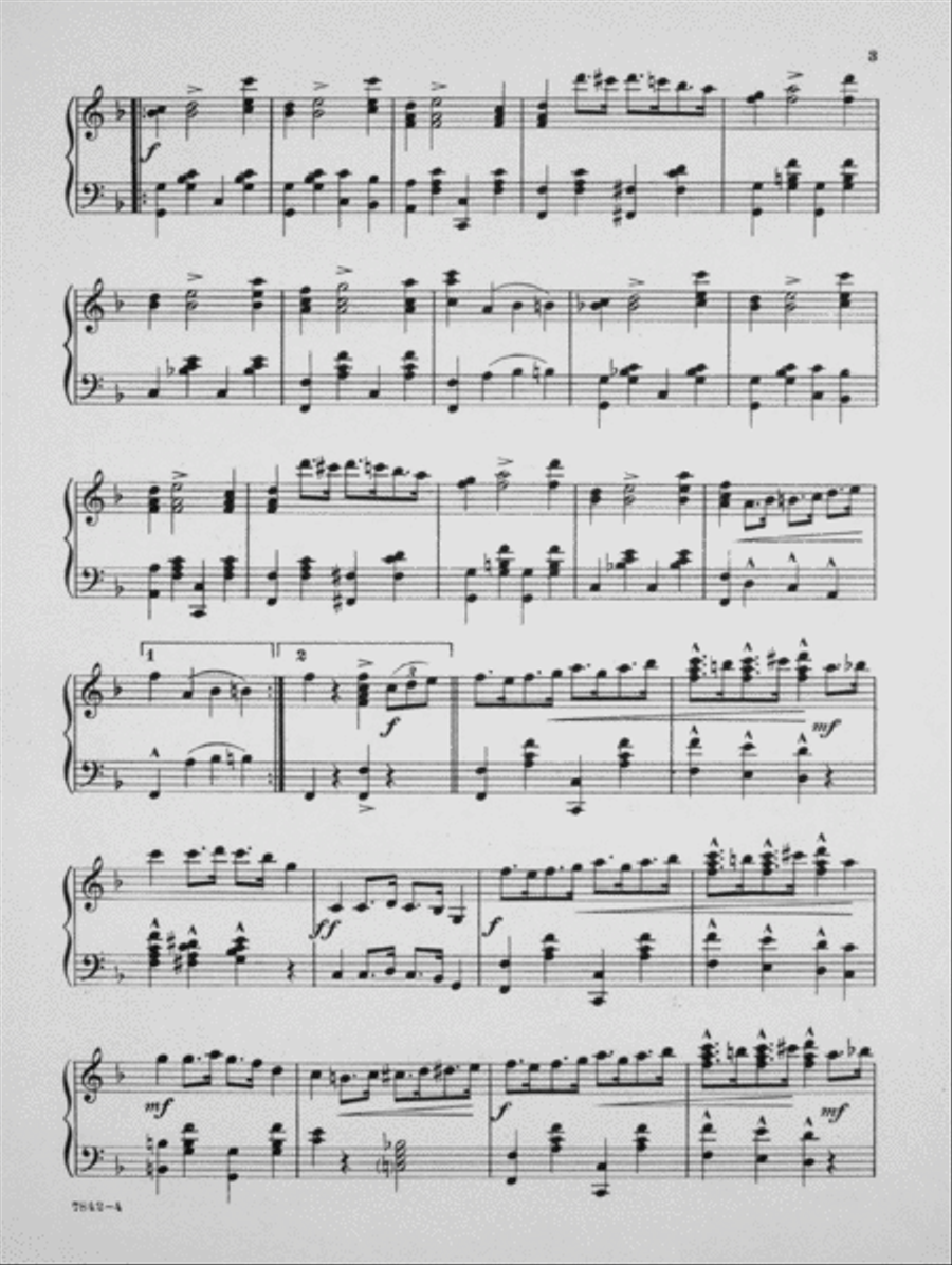 Reuben Fox-Trot Piano Solo scores gallery preview page 3