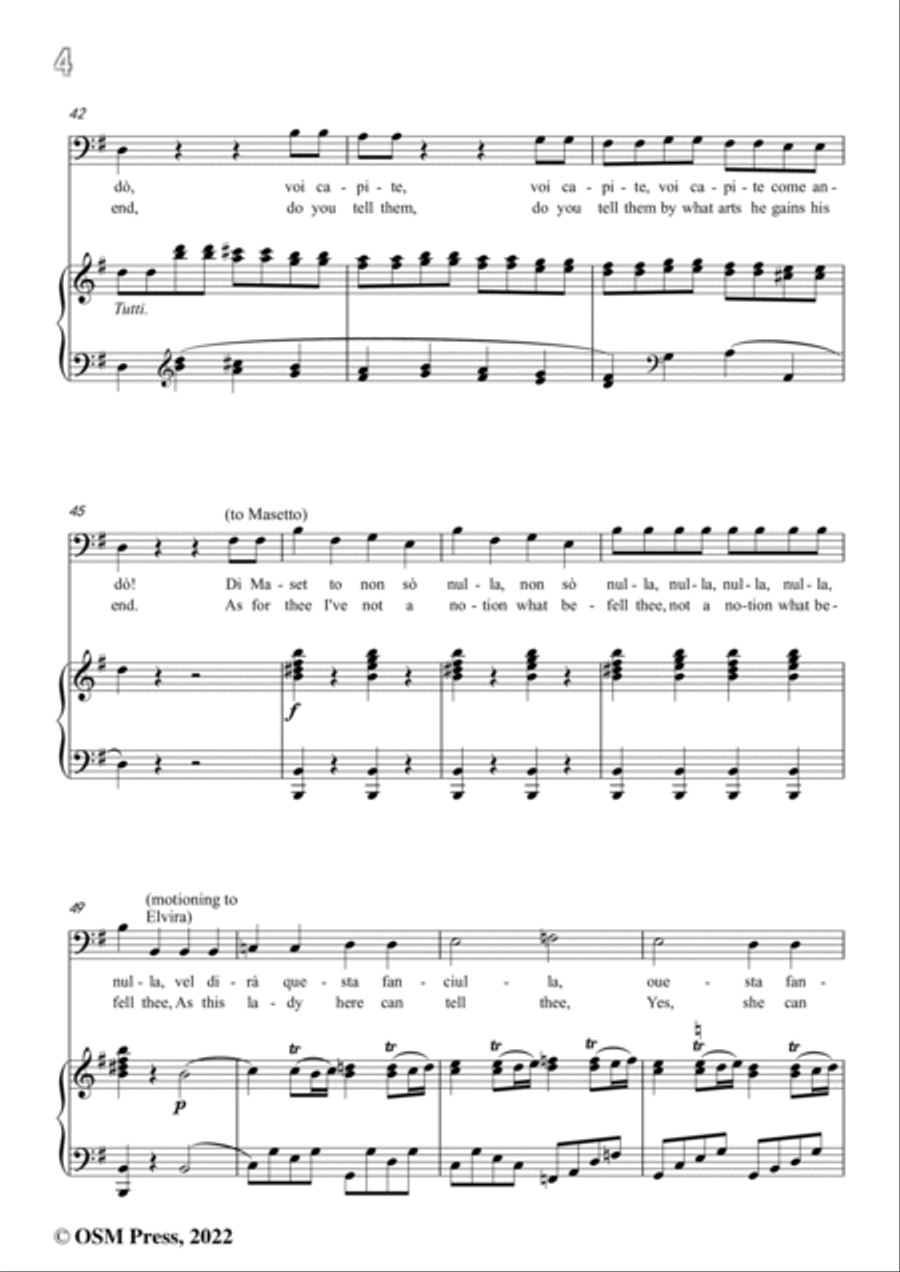 Mozart-Ah pietà,signori miei,in G Major,from 'Don Giovanni,K.527',for Voice and Piano Voice Solo scores gallery preview page 6