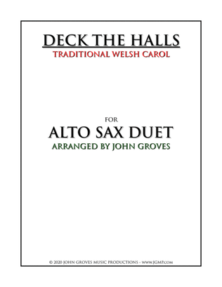 Book cover for Deck The Halls - Alto Sax Duet