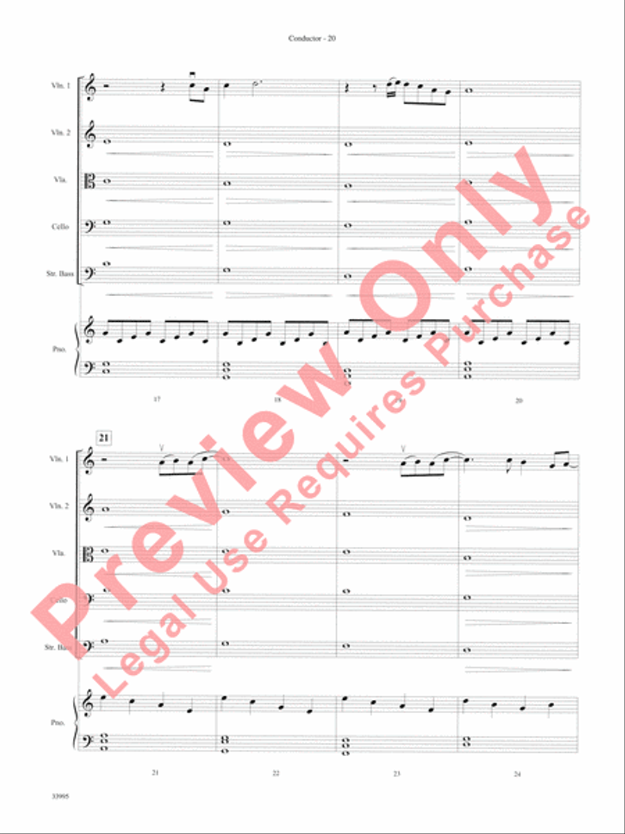 Great Movie Themes Great Movie Themes String Orchestra scores gallery preview page 21