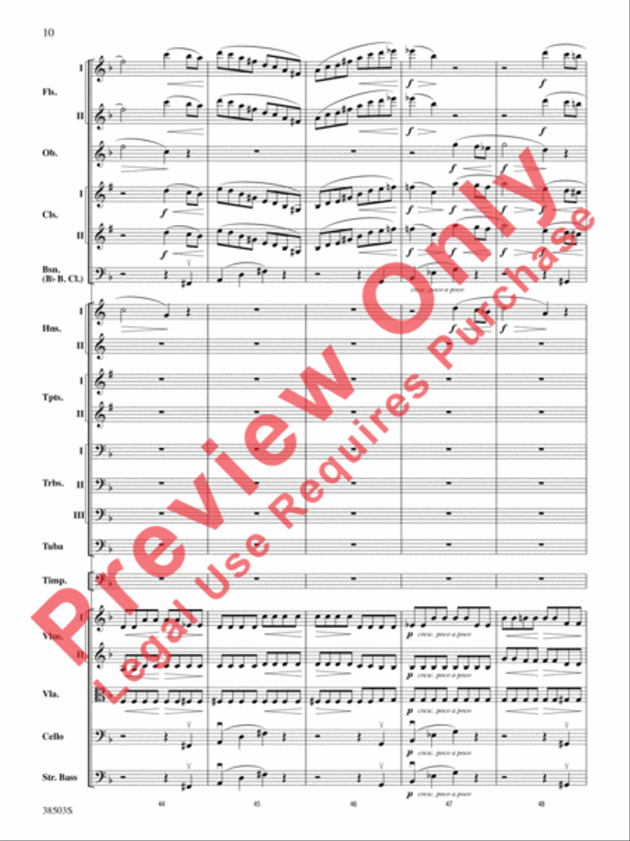 Tragic Overture Full Orchestra scores gallery preview page 11