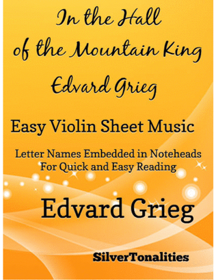 Book cover for In the Hall of the Mountain King Easy Violin Sheet Music