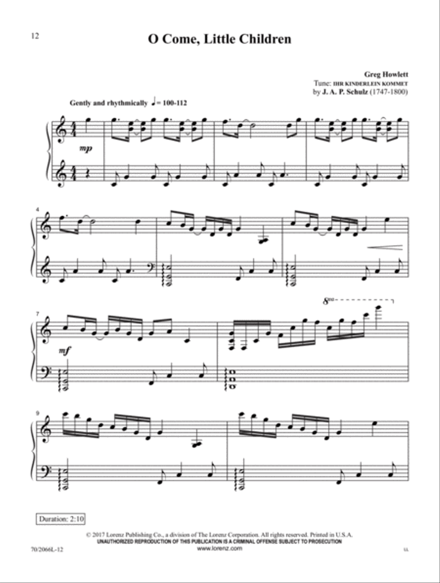 Christmas Improvisations Piano Solo scores gallery preview page 8