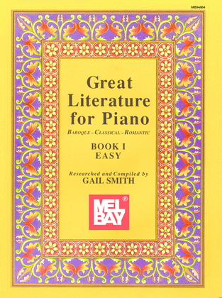 Book cover for Great Literature for Piano Book 1 (Easy)