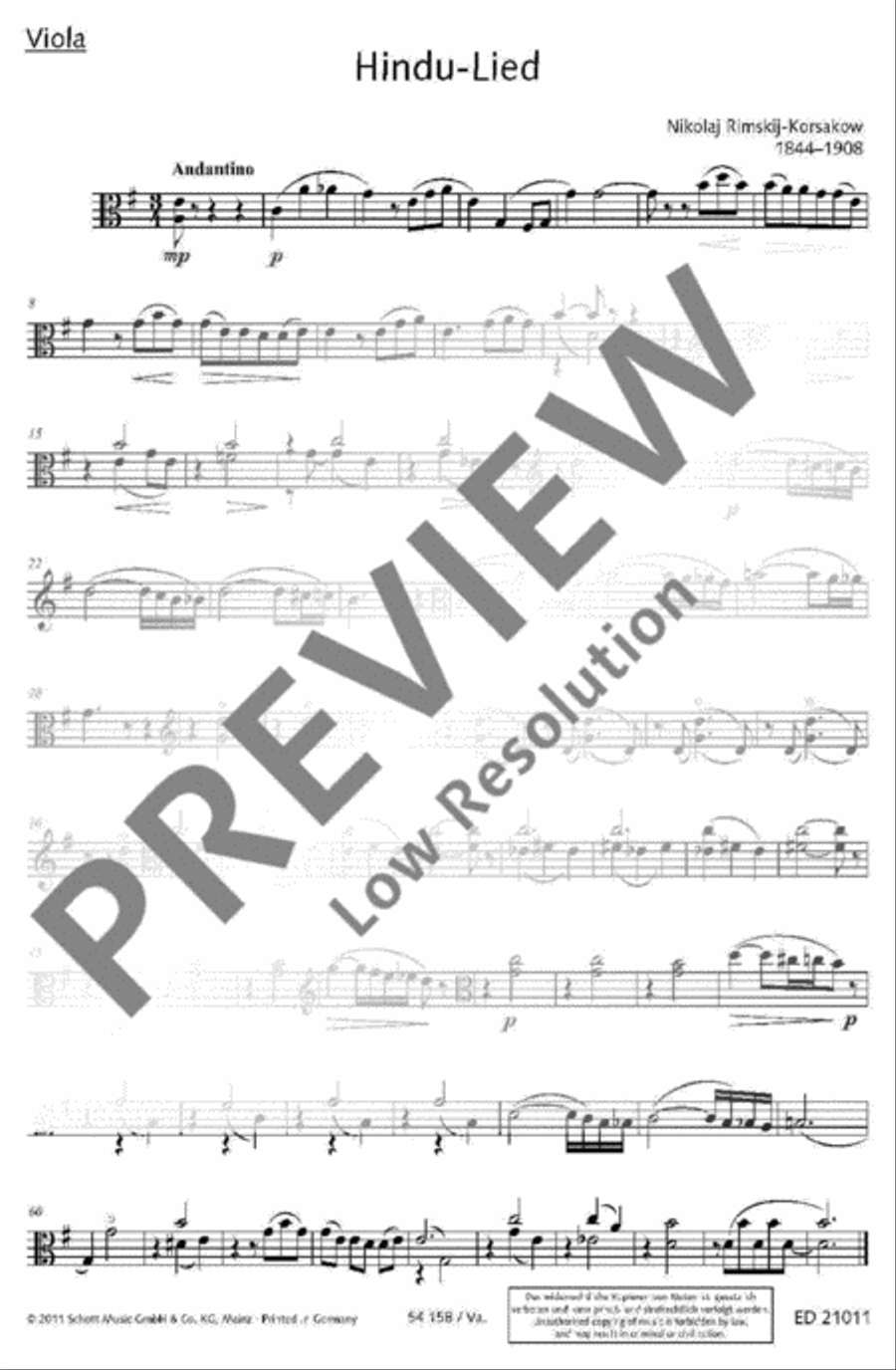 Hindu Song String Trio scores gallery preview page 6