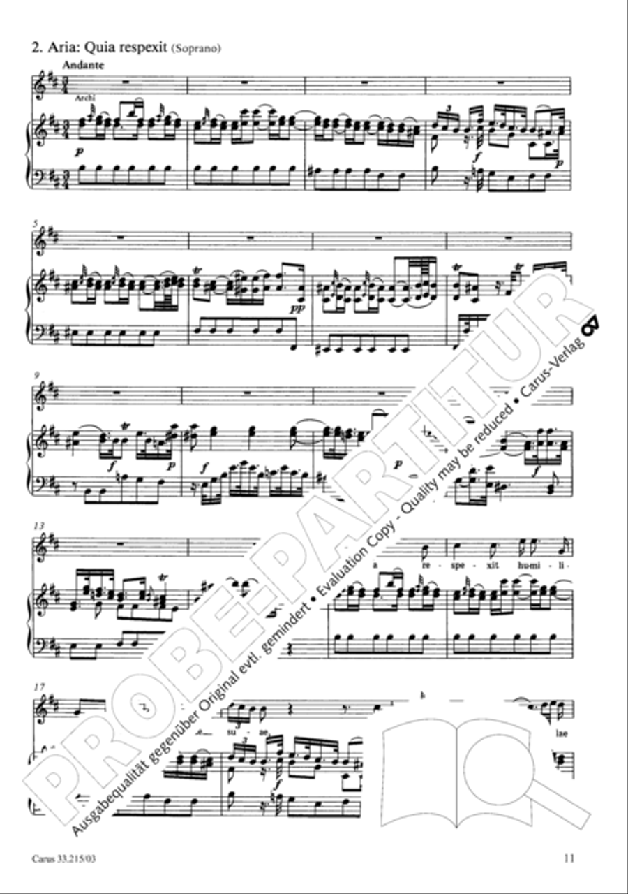 Magnificat Magnificat 4-Part scores gallery preview page 12